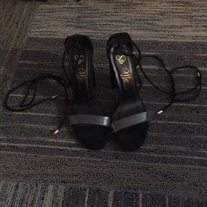 High heeled lace up shoes (price negotiable)